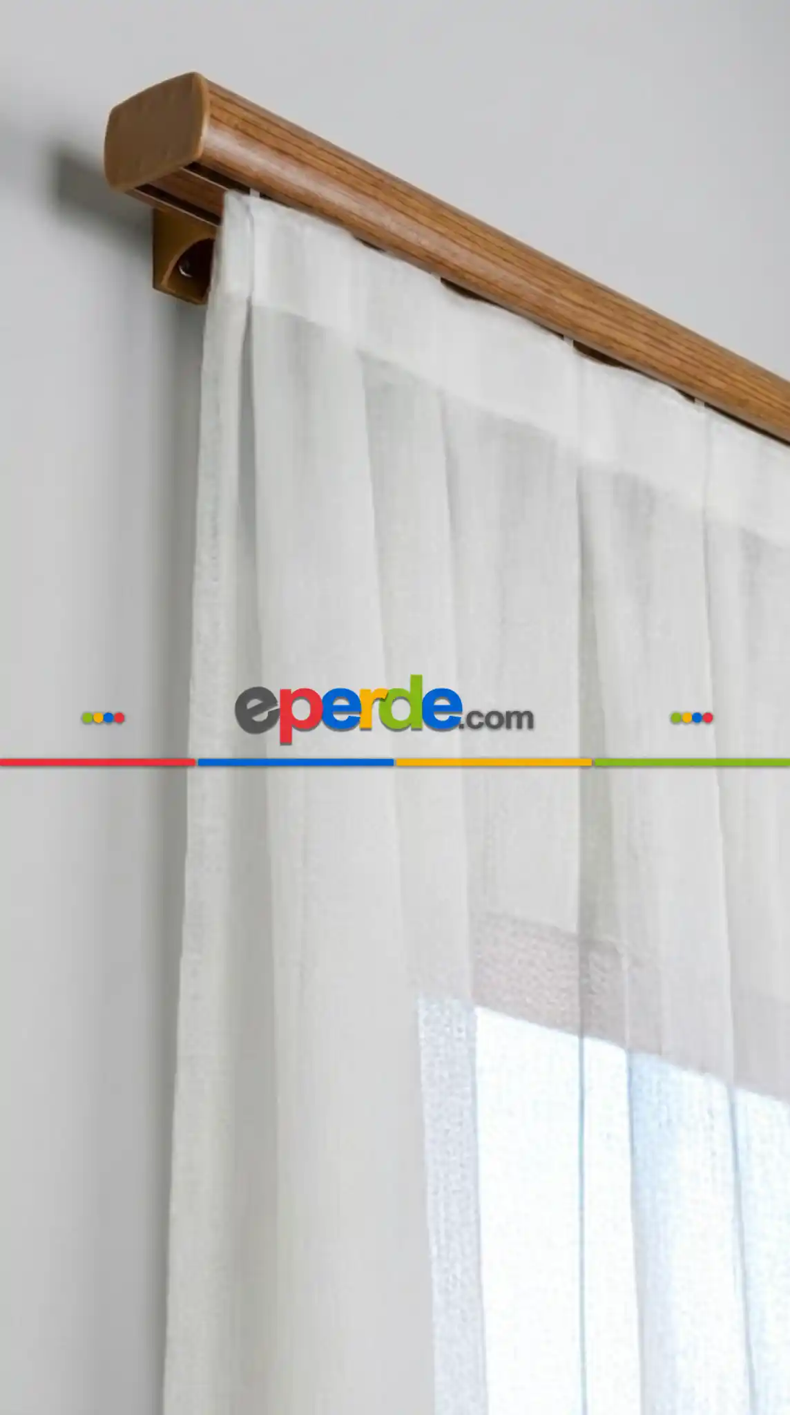 Ceviz Çift Kanallı Dekoratif Ray, Modern Perde Korniş Rayı