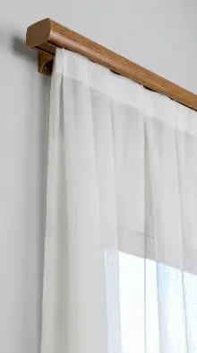 Ceviz Çift Kanallı Dekoratif Ray, Modern Perde Korniş Rayı