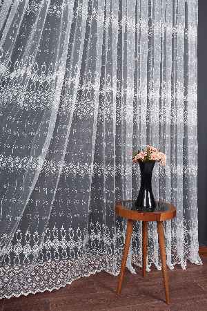 Salon Ve Oturma Odası İçin Brode Tül Perde | Özel Desen