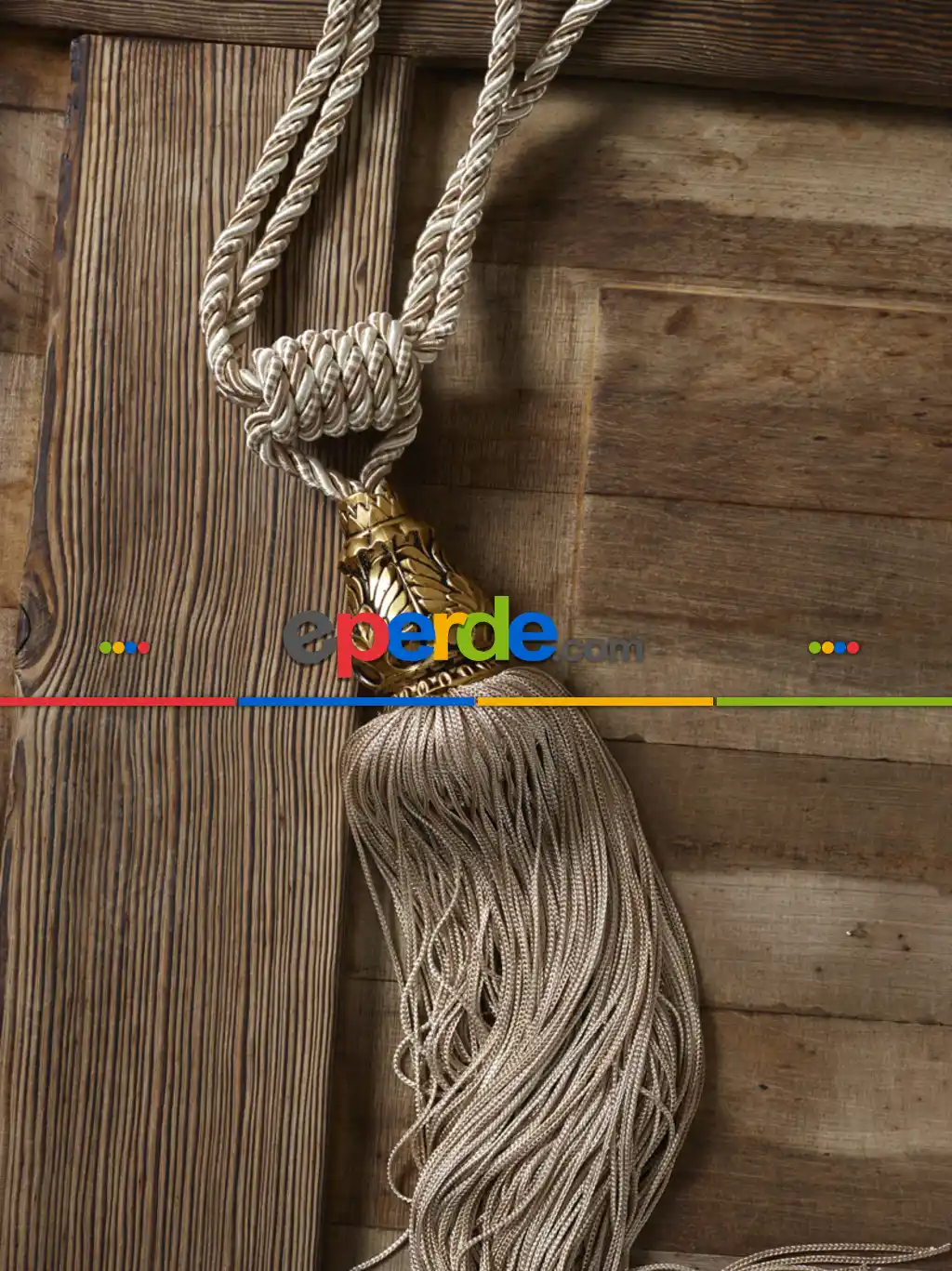 Bronz Krem Metal Oymalı Braçol Fon Bağı