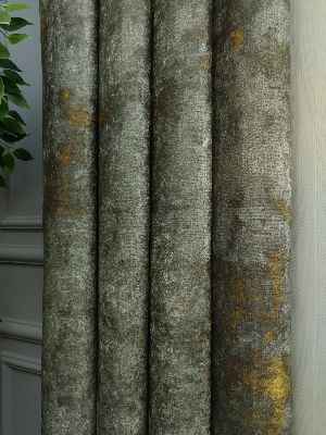 2021 Sezonu - Tül Dikey Zebra Perde - Fon Kumaşlı Tül Dikey Perde - Stor Tül Perde Hepsi Birarada- Sarı-füme-ekru