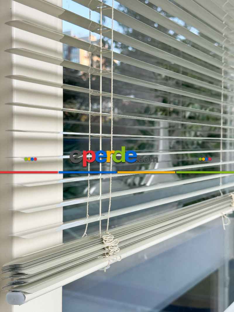 Ekru Alüminyum Jaluzi Perde - 25mm