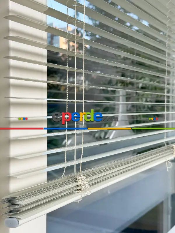 Ekru Alüminyum Jaluzi Perde - 25mm