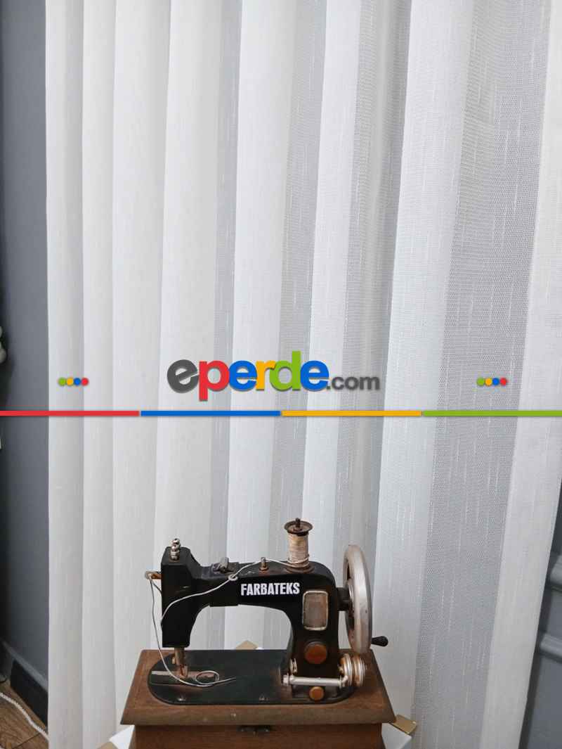 Yatak Odası - Exculusive Love Ütü İstemez Kırışmaz Sade Tül Perde