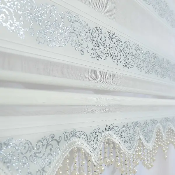 Boncuklu Zebra Perde - Kampanyalı - Hazır Ölçüler - Aynı Gün Kargolanır 80cm X 200cm 