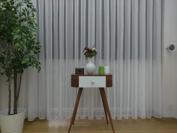 Salon ( Orjinal ) Düz Tergal Tül Perde - Krem Açık-Ekru