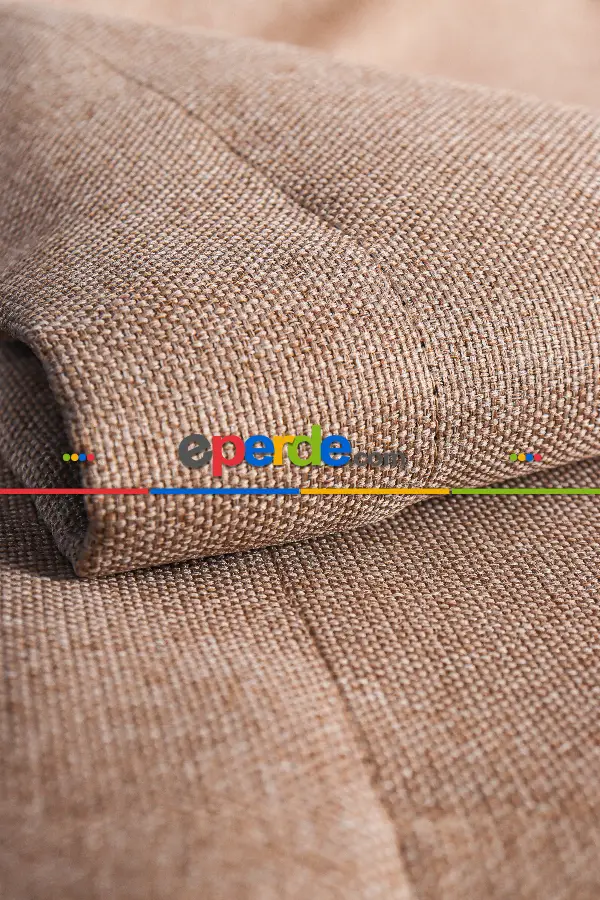 Yatak Odası - Vizon Keten Blackout 0 Karartma Fon Perde