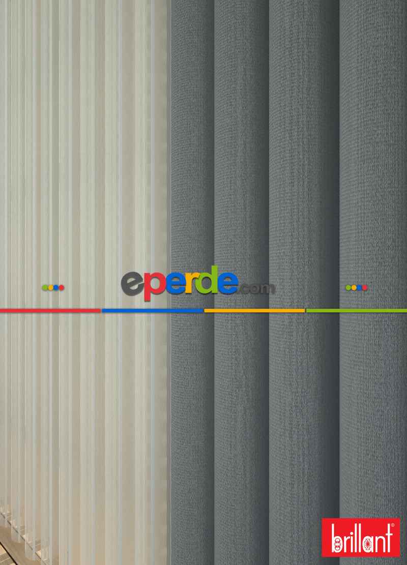 Brillant Akıllı Tül Perde Gri Renkli Tül Dikey Zebra Perde Düz 1. Kalite