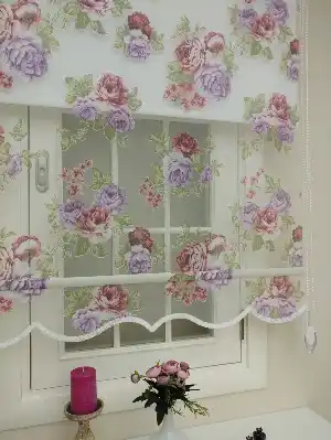 Çift Sistem Tül Stor Perde Clısson Series 1654- Yeşil-pembe-gül Kurusu-eflatun