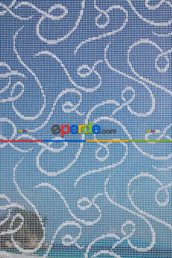 Brillant - Yeni Sezon Spor Model Stor Perde - Çiftli Sistem Tül Ve Stor Perde - Ekru Renk