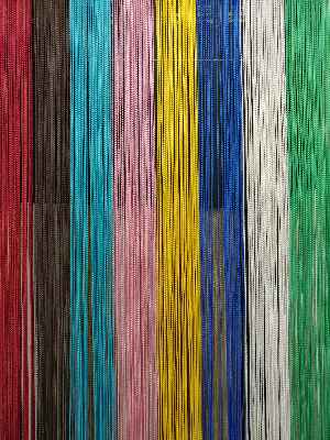 Kahve Rengi İp Perde İnce Zincir Serisi- Kahve