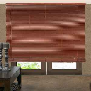 Mutfak Ahşap Jaluzi Perde- Kahverengi