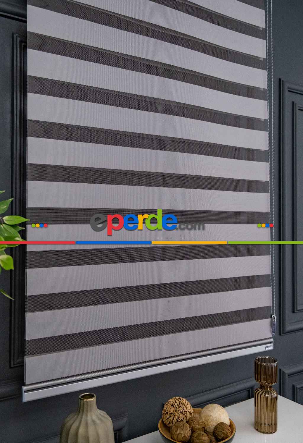 Yüksek Kalite Alüminyum Malzeme, Antrasit Rengi Zebra