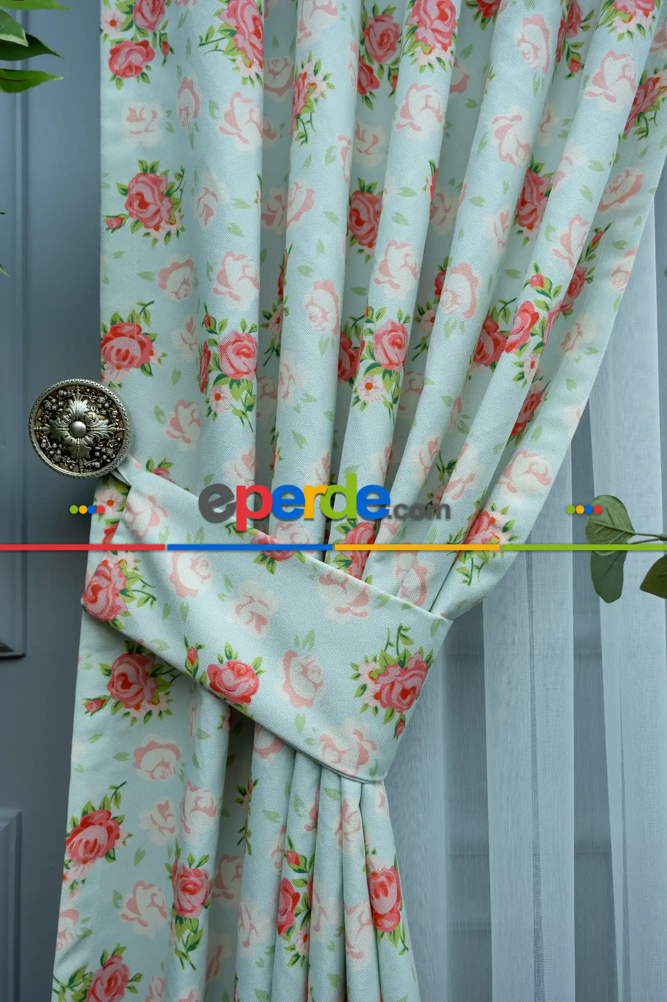 Mutfak Fon Perde- Beyaz