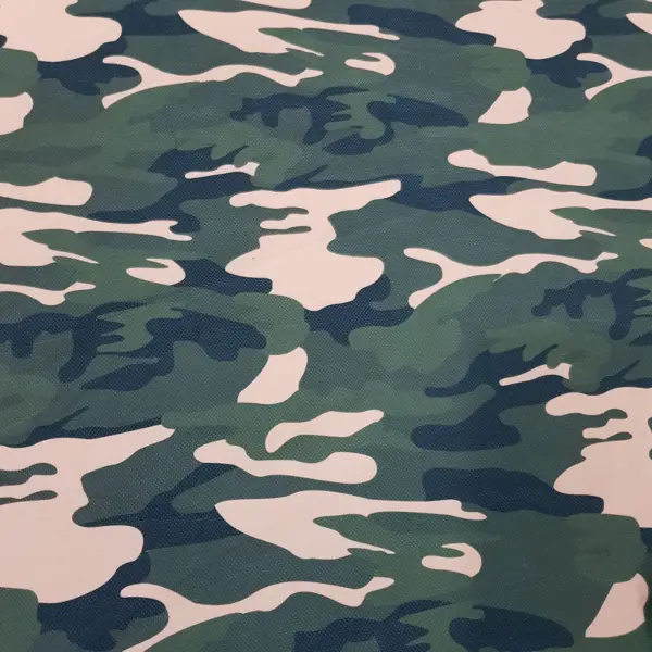 Kamuflaj Desenli Fon Perde Evm1134 Kumaşı Kalındır Duck Bezi Değildir- Yeşil-Bej