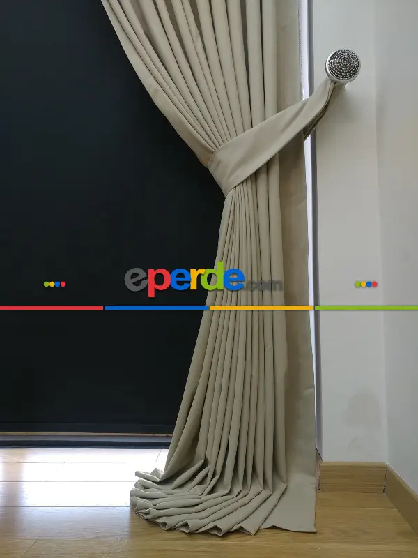 Düz Renk Dökümlü Fon Perde (150)- A.devetüyü