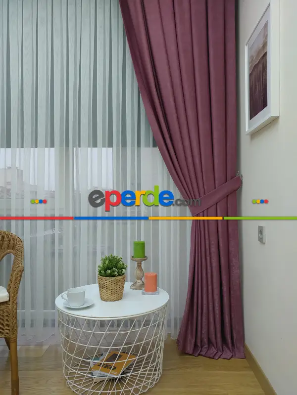 Soft Gülkurusu Fon Perde (180)- Gül Kurusu