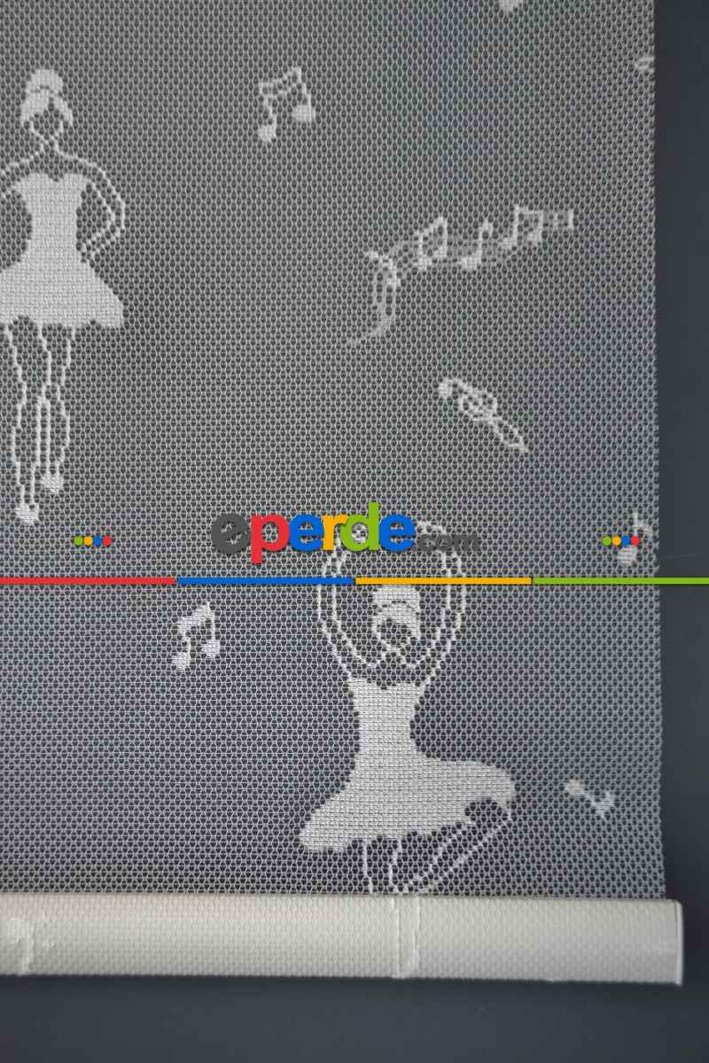 Halim Perdesan Dacuz-213 Beyaz Renk Etekli Veya Eteksiz Çift Mekanizmalı Tül Stor Perde