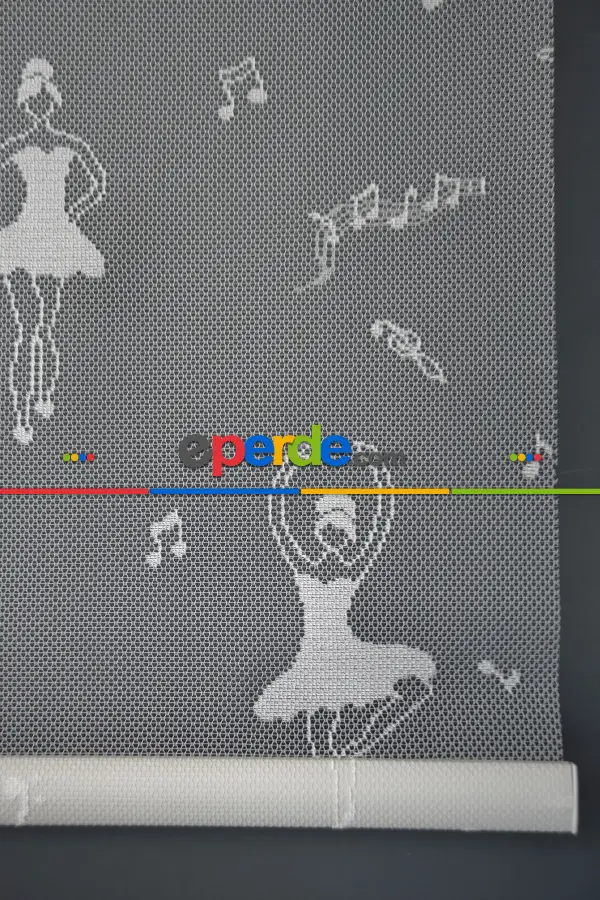 Halim Perdesan Dacuz-213 Beyaz Renk Etekli Veya Eteksiz Çift Mekanizmalı Tül Stor Perde