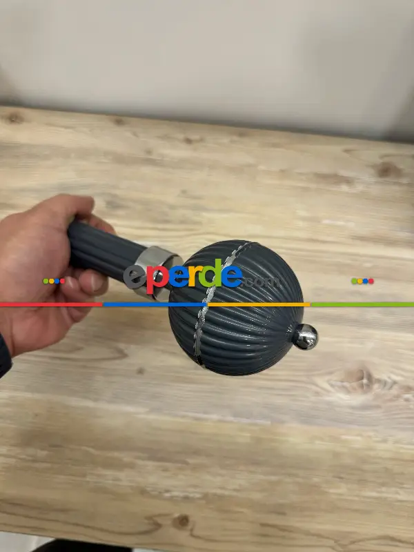 Antrasit Metal Rustik Perdelik