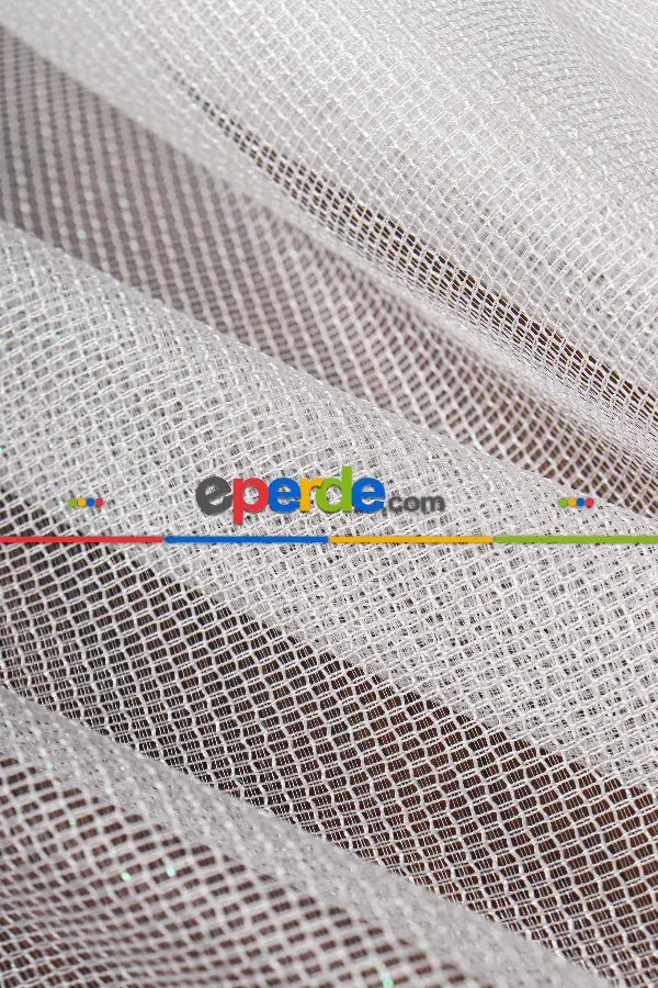 Salon Tül Modelleri - Smooty Örgü Düz Tül Perde Ütü İstemez