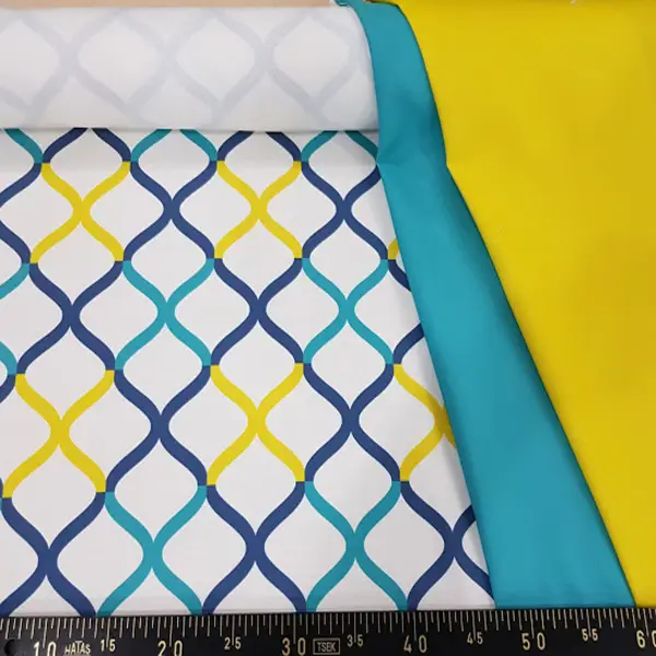 Genç Odası - Geometrik Desenli Fon Perde Evm352-7 _g - Kumaşı Kalındır Duck Bezi Değildir.- Mavi-Gri-Füme-Antrasit-Sarı-Beyaz-Turkuaz-Çok Renkli