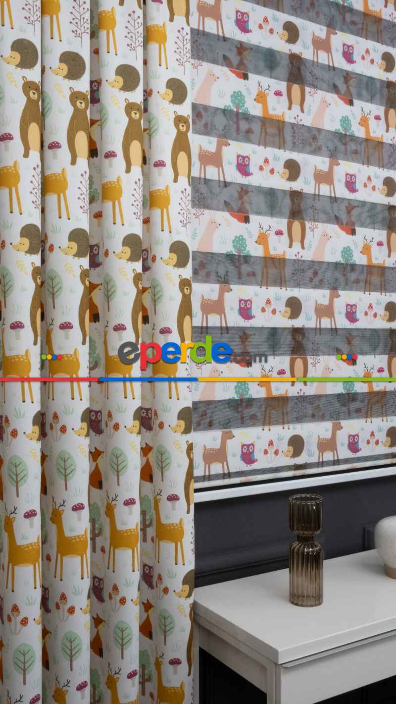 Trend Bebek - Çocuk - Genç Odası Fon Perde Modelleri 20234 (sınırsız En Ölçüsü )-kiremit Rengi-kahve-hardal Sarısı-fıstık Yeşili