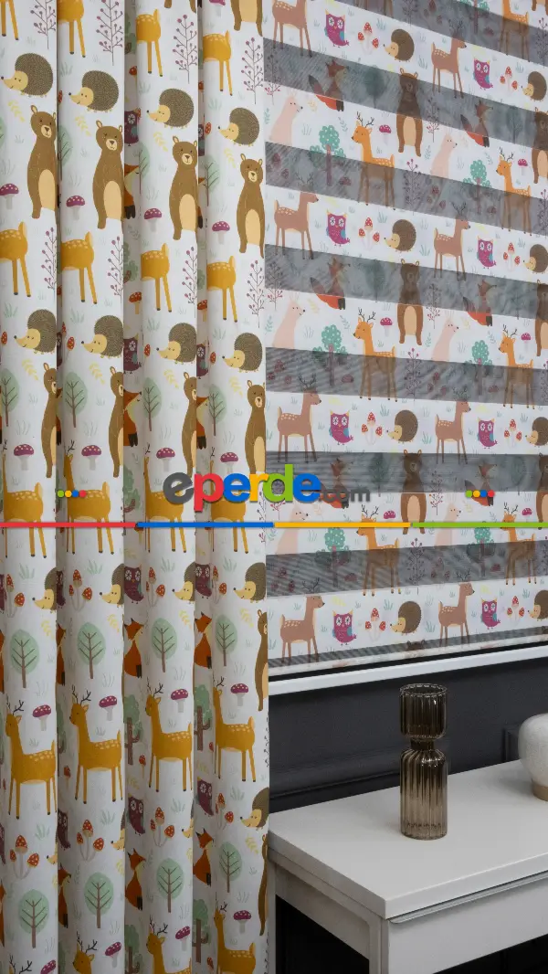 Trend Bebek - Çocuk - Genç Odası Fon Perde Modelleri 20234 (sınırsız En Ölçüsü )-kiremit Rengi-kahve-hardal Sarısı-fıstık Yeşili