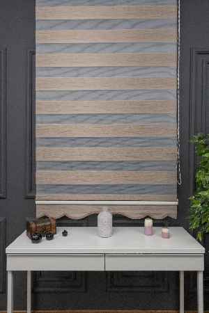 Mutfak Zebra Perde Düz Seri- Beyaz