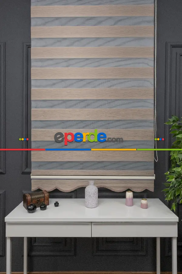 Mutfak Zebra Perde Düz Seri- Beyaz