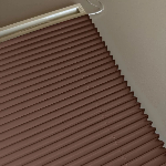 Brillannt Plise Perde - Cam Balkon Perdesi - Pimapen Perdesi - Açık Gri (20 Renk) Kolay Montaj Yaylı Sistem, Vidalı Sistem Veya Yapıştırma Kahverengi