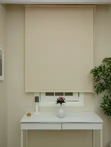 Stor Perde Mat Pastel Serisi (pvc Kaplama) Kalın Dokulu- Krem Koyu