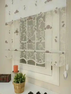 Çift Sistem Tül Stor Perde Clısson Series 1644- Beyaz-Krem-Kahve-Açık Vizon