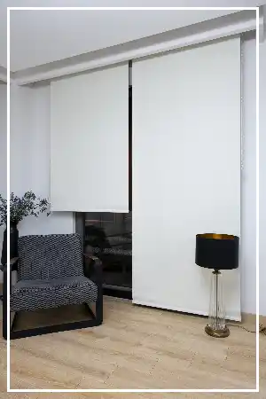 Beyaz Ve Ekru Karartma Blackout Stor Perde- Beyaz-ekru