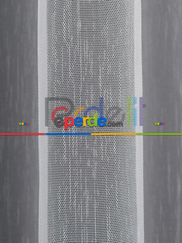 Etek Ucu Nakış İşlemeli Tül Perde