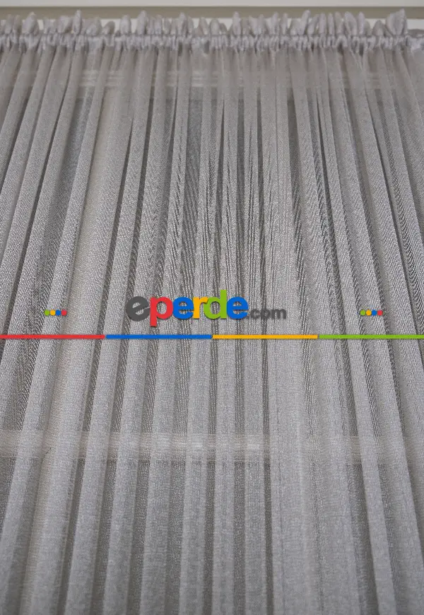 Monaliza Gri Tül Ütü İstemeyen Fantazi Tül