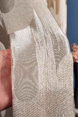 Avantgarde Antrasit Dalgalar Desenli– Modern Jakar Dokuma Fon Perde