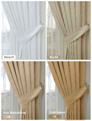 Düz Fon Perde 35 Renk 1/3 Sık Pile Seçeneği/ekstra %20 İndirim- Çok Renkli 50cm X 260cm 