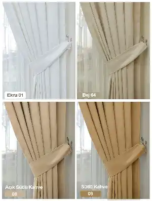 Düz Fon Perde 35 Renk 1/3 Sık Pile Seçeneği/ekstra %20 İndirim- Çok Renkli 50cm X 260cm 