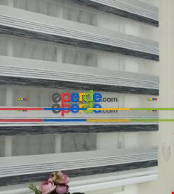 Oturma Odası - Elit Siyah Çizgili Bambu Perde