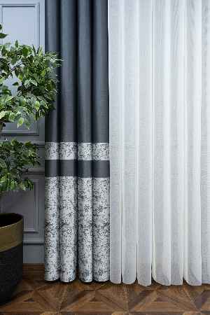 Lens Akıllı Dikey Tül Perde-16- Çok Renkli 2