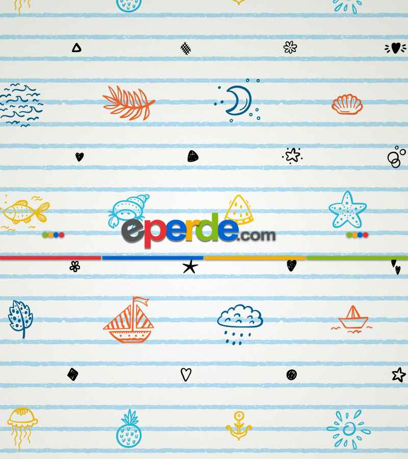 Çocuk Odası Stor Perde - Denizci Desenli Baskılı Stor Perde- Çok Renkli