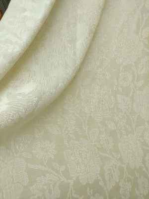 Jakar Fon Perde Dökümlü ( Dökümlü Jakar Fon )- Krem