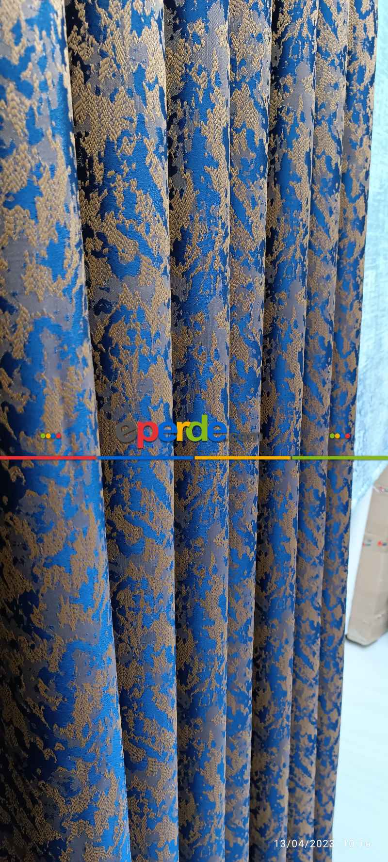 Oturma Odası -  2025 Elit Modern Desenli Fosforlu İplik Dokuma Fon Perde - 2