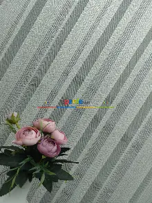 Çelik Çizgili Yüksek Gramajlı Tül Perde - Kurşunlu Tül