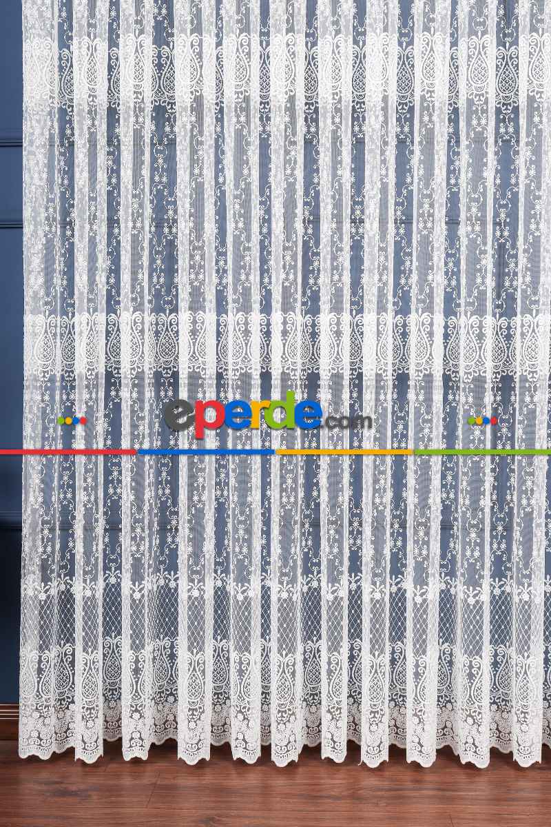 Salon Tül - Brode Işlemeli Tül Perde Özel Seri 901