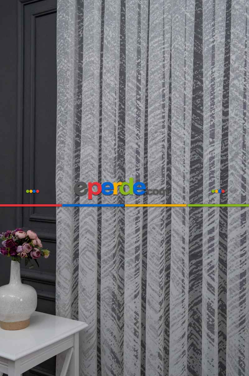 Oturma Odası - 2021 Tül Perde- Ekru