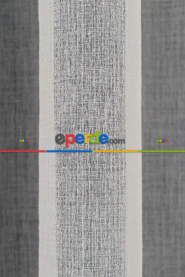 Orjinal Naturel Keten Düz Tül Perde