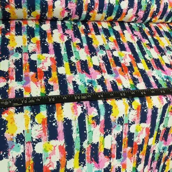 Suluboya Desenli Fon Perde Evm613 Kumaşı Kalındır Duck Bezi Değildir- Lacivert-Mavi-Kırmızı-Sarı-Beyaz-Pembe-Turuncu