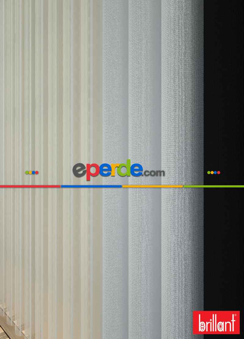 Brillant Akıllı Tül Siyah-beyaz Perde Tül Dikey Zebra Perde Düz 1. Kalite